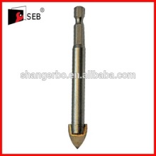 7*80mm Quick Change Shank Drill Bit For Glass