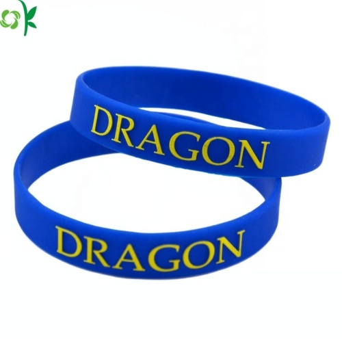 Bracelet en caoutchouc en silicone de logo personnalisé pour mariage