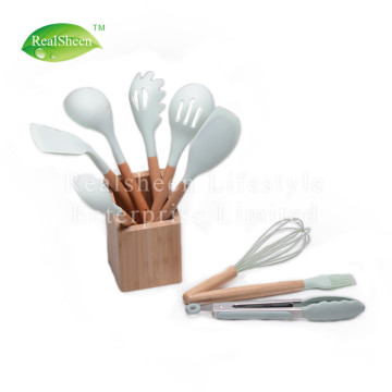 Outils de cuisine en silicone, 10 pièces