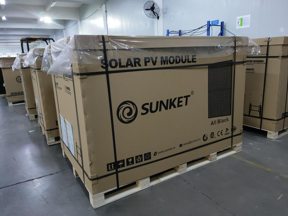 SUNKET All Black 410W Solar Panel 182mm 108cells