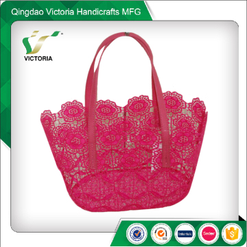china market lace hand bag