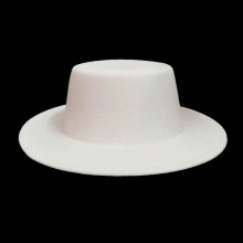 New Papar White Woolen Fedoras Hat Floppy Casual Bowler/Derby Felt Jazz Hats for Men Women Wedding Party