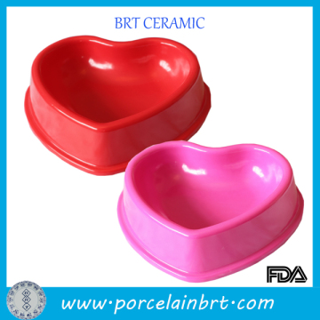 Wholesale Heart Shaped Ceramic Pet Bowls