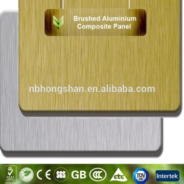 Alucobond Hot Selling Silver Brush Aluminum Composite Panel