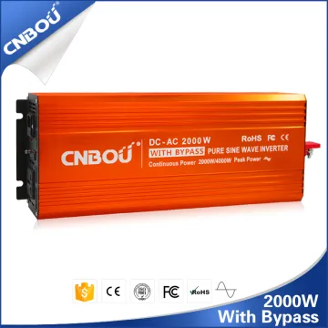 60HZ 48V 220V 2000W home inverter with bypass