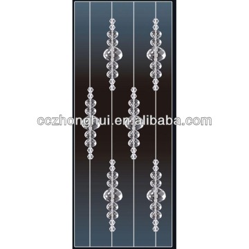 Hanging crystal bead curtains