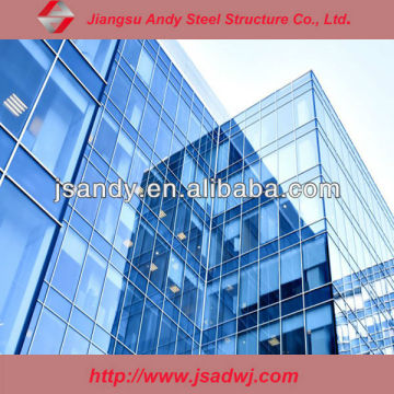 exterior wall glass cladding building