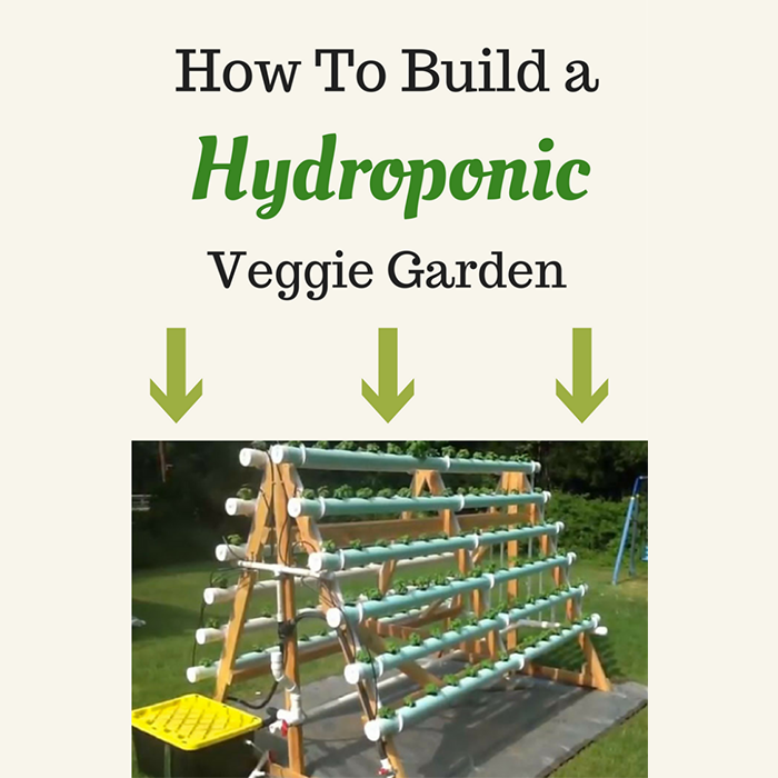 Homemade Vertical A-Frame hydroponic Gardening system