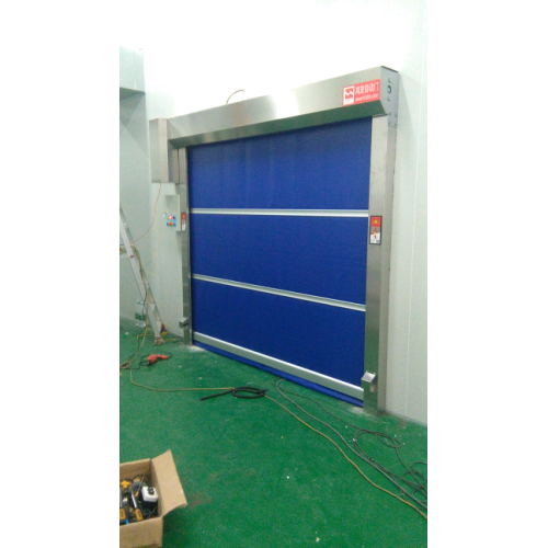 Porta automática do obturador do rolo do PVC com quadro galvanizado