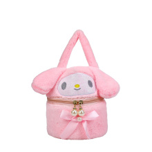 Winter Plush Kawaii Kuromi My Melody Cosmetic Bag - Girls' Gift Shoulder Bag