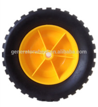 8 inch semi-pneumatic rubber wheels for push golf cart, utility cart, garden cart