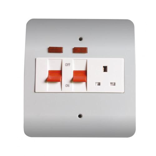 Silver Plated 45A Kitchen Cooker Switch