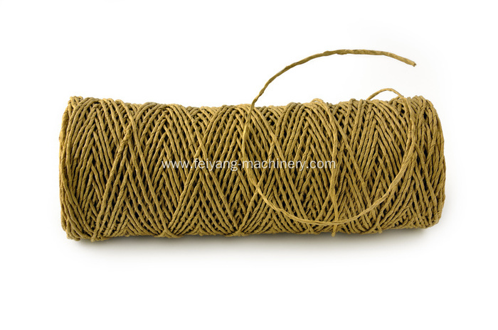 brown color twisted paper cord