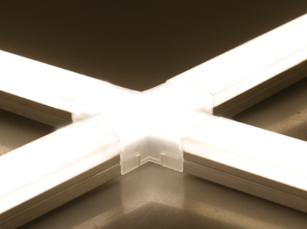 led linear light with circular corner led ceiling hanging linear light