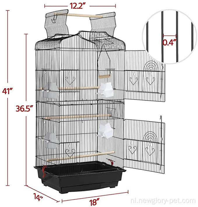 41-inch open top medium Parakeet Bird Cages