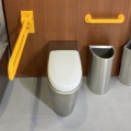 Mangkuk toilet stainless steel yang dipasang di dinding