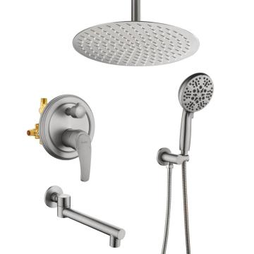 Brushed Nickel Shower Set Bath Shower Mixers