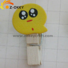 205 Hot sale QQ expressions silk screening wood clips