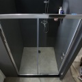 Bypass Shower Enclosure Semi-Frameless Sliding Shower Door Clear Glass Showerroom