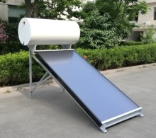 Solar water heater with enamel tank