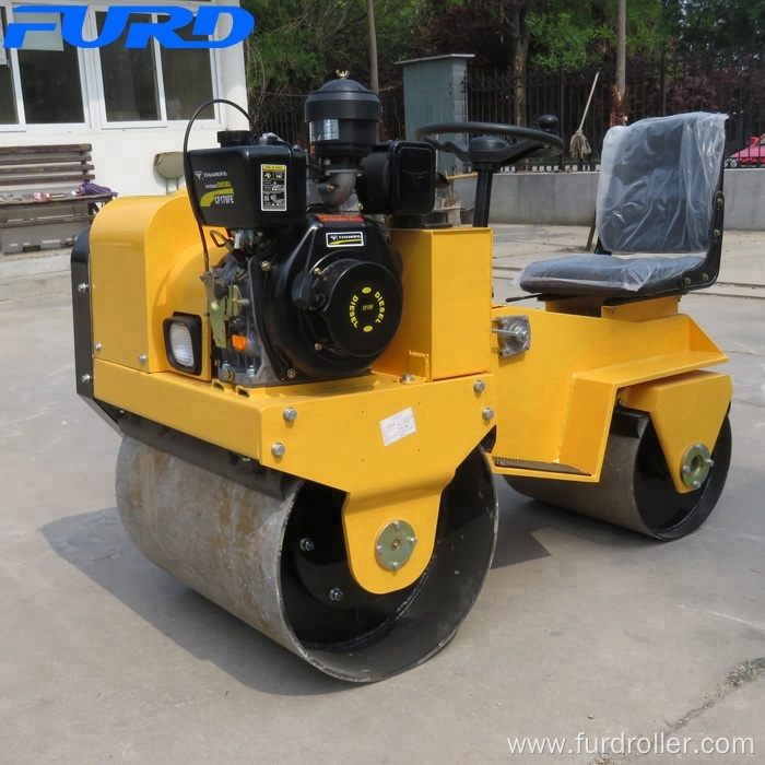 Small Compaction Asphalt Machine Double Drum Vibratory Road Rollers for Sale(FYL-850S)