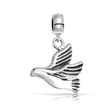 Pigeon Pandora Pendant with Silver Plated