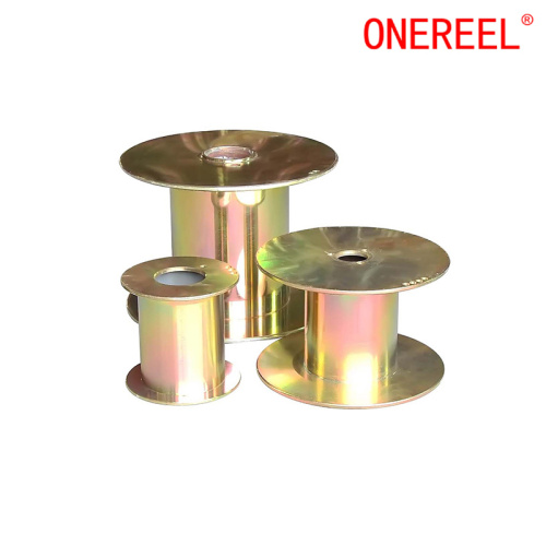 Flat steel bobbin mental spool for steel wire