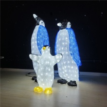 3D LED Penguin Sculpture for Zoo Park Decorations