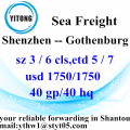 Shenzhen Professional Forwarder Verzending naar Gothenburg