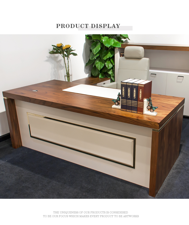 Modern solid Wooden grain Working computer desk study furniture desk office desks 09007