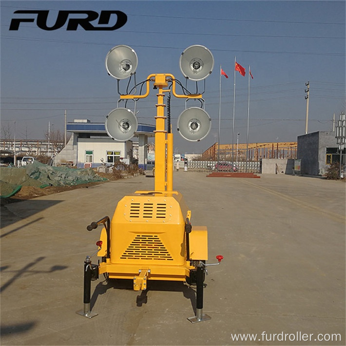 Trailer and Hand Push Telescopic Light Tower