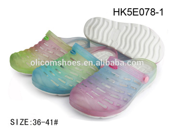 2015 fashion multicolor PVC jelly shoes,pvc jelly shoes