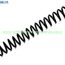 4:1 Plastic Coil binding, 6mm, 48 loops, black color