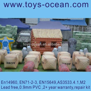 Cheap interactive game inflatable laser tag bunker prices