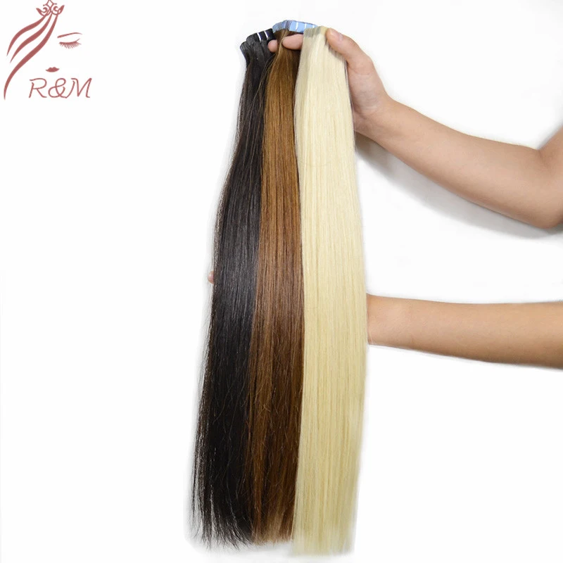 High Grade and Good Ratio Virgin Russion Remy Tape in Hair Extensions