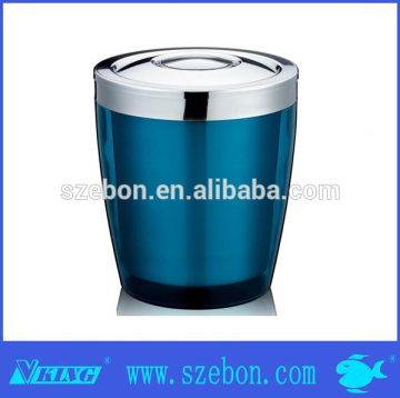 blue Stainless steel ice bucket