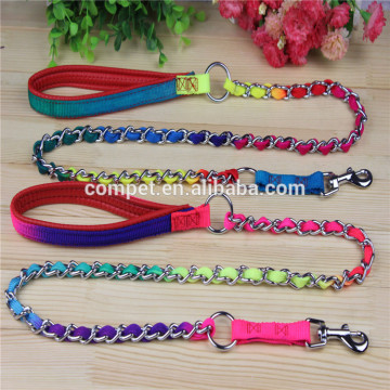 Traction rope Rainbow chain pull pet leash dog rope traction chain