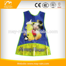 2016 blue funny pattern pvc school aprons