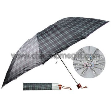 Big size grid folding umbrella