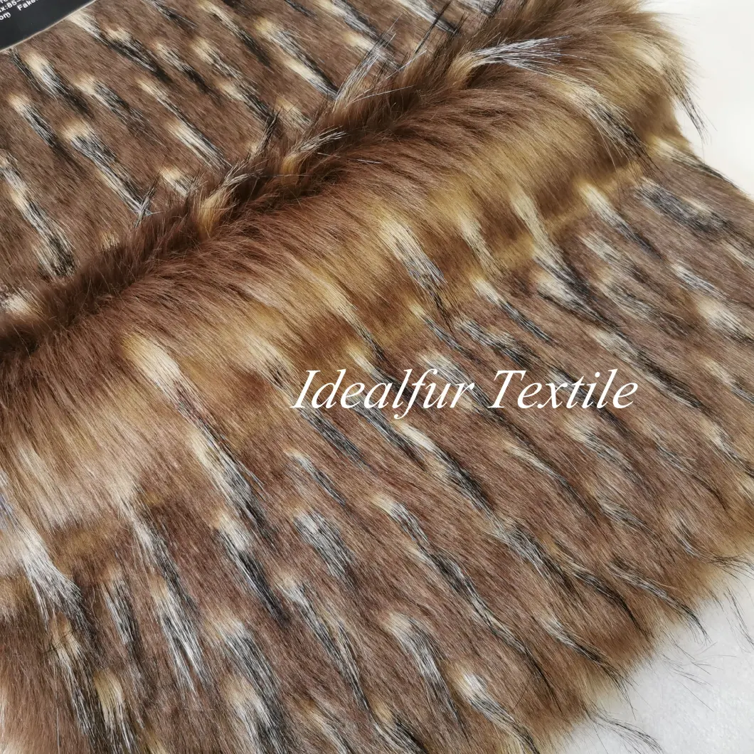 Plush Fabric Fox Faux Fur Imitation Raccoon Fabrics