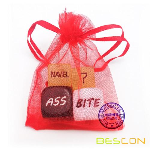 Love Dice Lover Sex Dice, 2 Pair Couple Dice for Bachelor Party Adult Dirty Dice Game Toy Spicy Dice