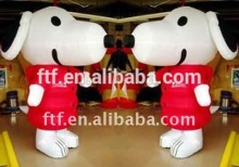 Large inflatable advertising toy dog
