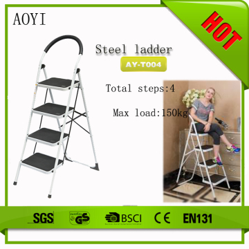 4 steps iron ladder