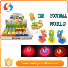 Children Toy plastic Spinning Laser Music Fun Peg Top