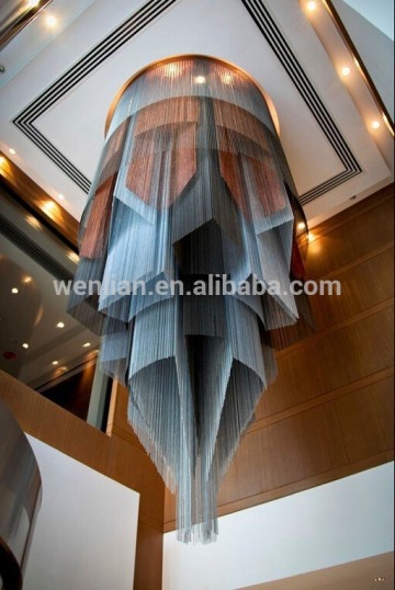 Large crystal ceiling lamp for hotel lobby