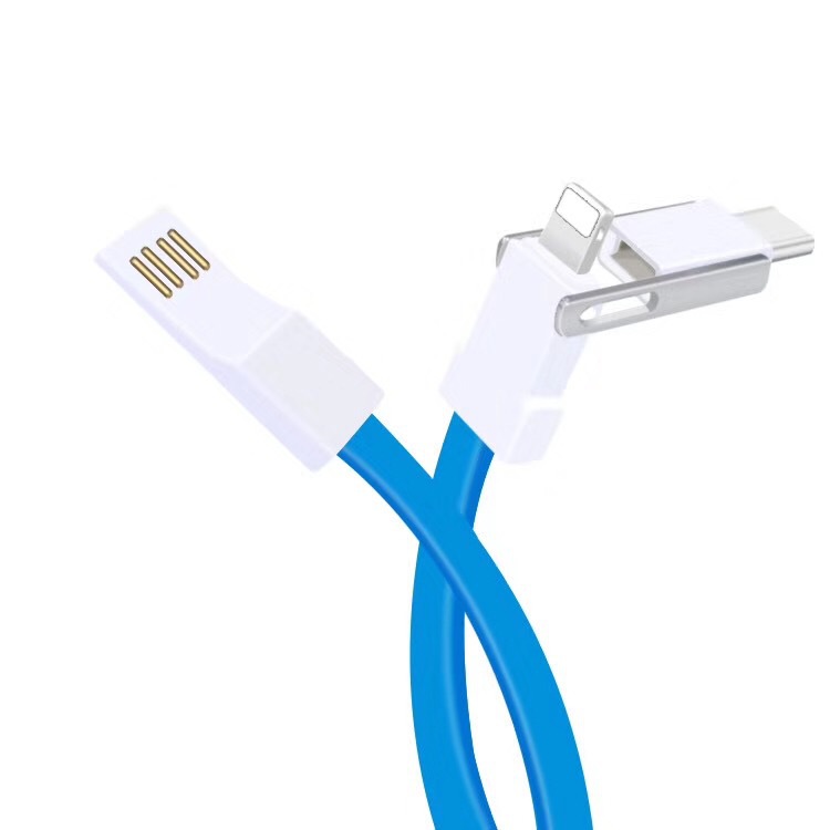 Yijiashishang 2019 Hot Christmas Promotion Gifts 3 in 1 Magnetic keychain usb data charging cable