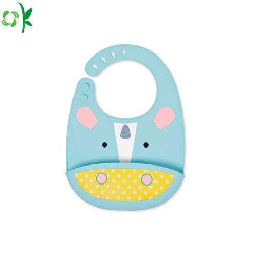 New Bib Oilproof Silicone Baby Bib cho bữa ăn