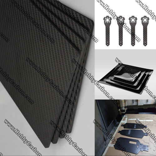 Custom Real Carbon Fiber Cutting UAV Drone Frame