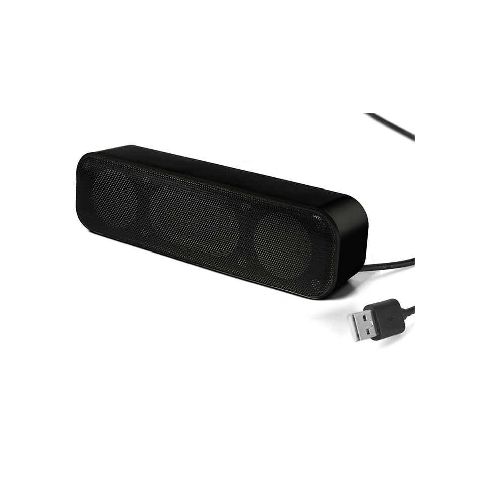 USB Powered Mini Soundbar Bozgorailuak PC ordenagailu eramangarrirako