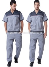 Construction Factory Work Uniform Short Sleeve Button Up Jacket